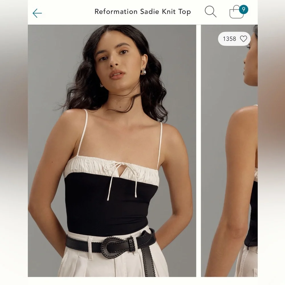 Reformation Sadie knit Top - Picture 1 of 2